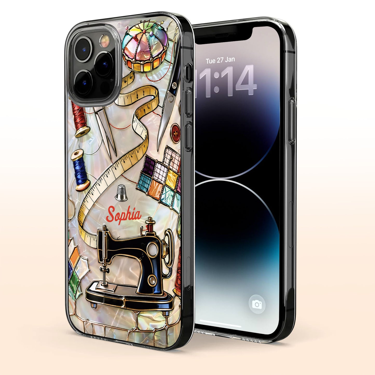 Vintage Sewing Machine and Tailor Tools Personalized Design