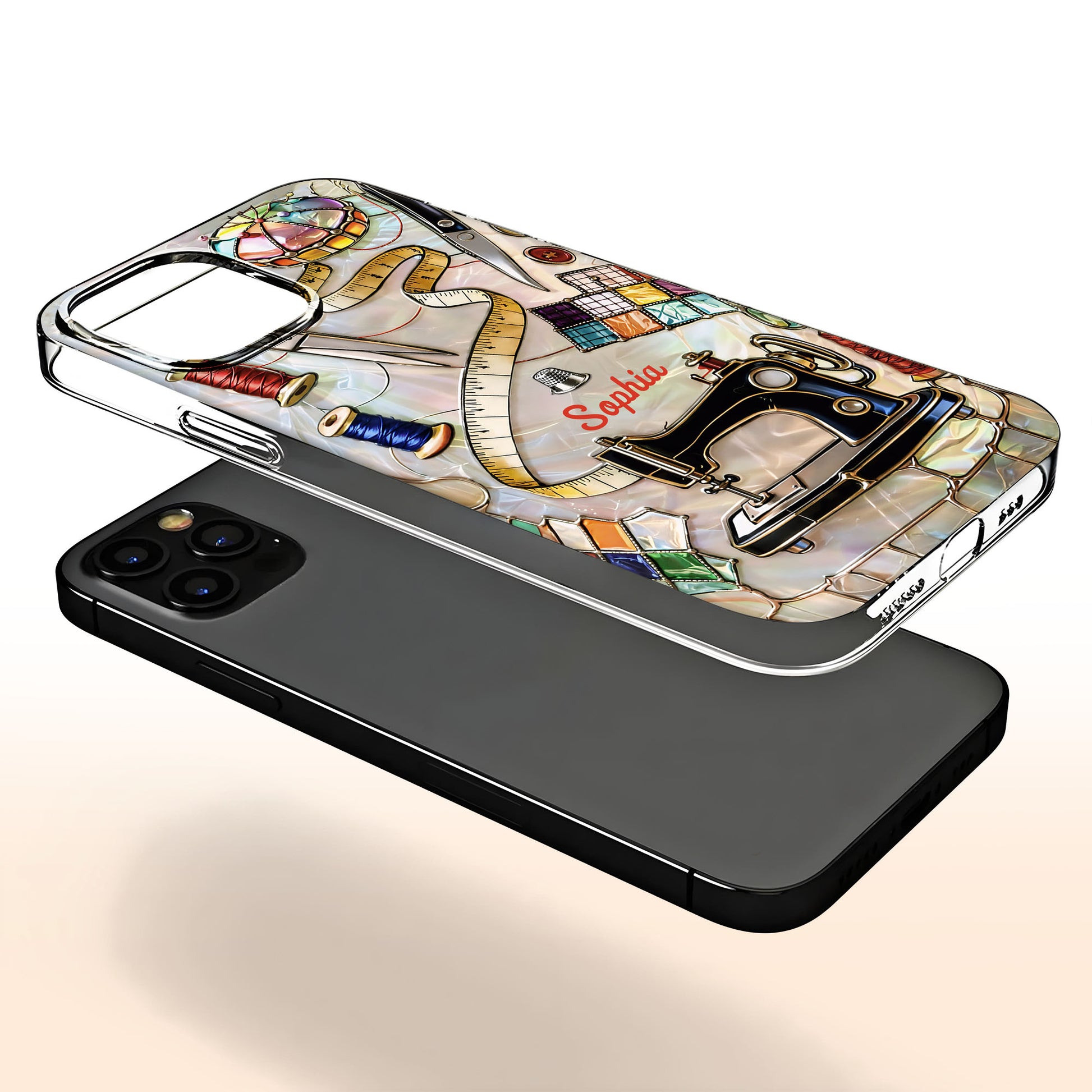 Vintage Sewing Machine and Tailor Tools Personalized Design