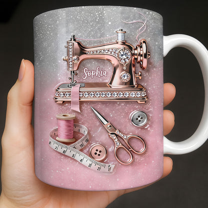 Creative Sewing My Happy Place With Sewing Machine And Scissors