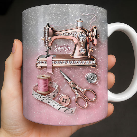 Creative Sewing My Happy Place With Sewing Machine And Scissors