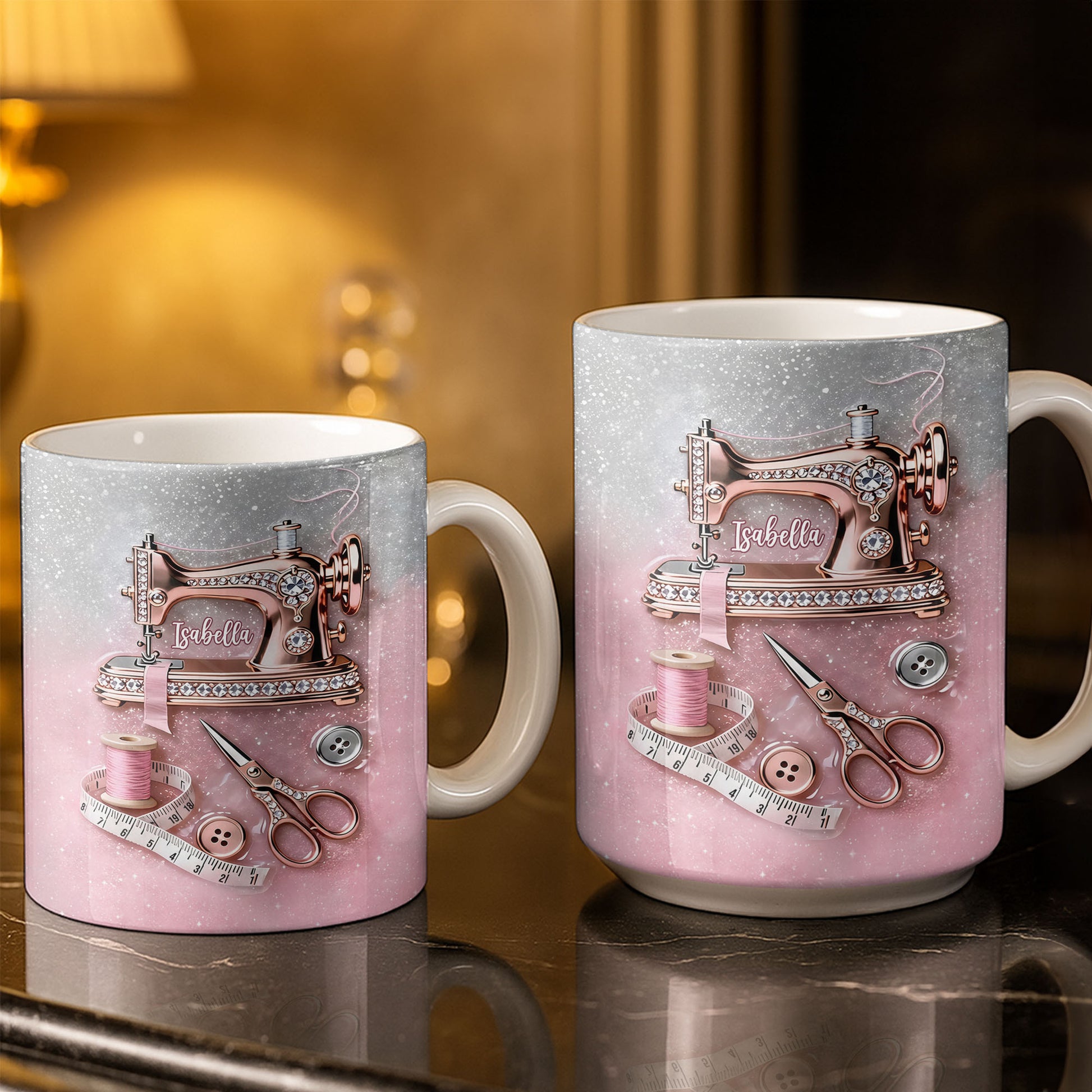 Creative Sewing My Happy Place With Sewing Machine And Scissors