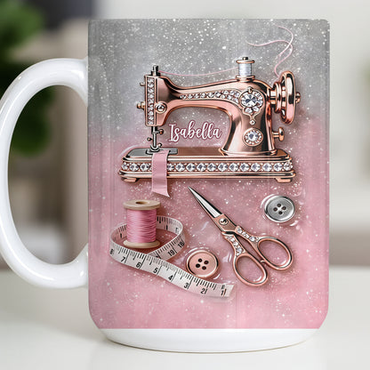 Creative Sewing My Happy Place With Sewing Machine And Scissors