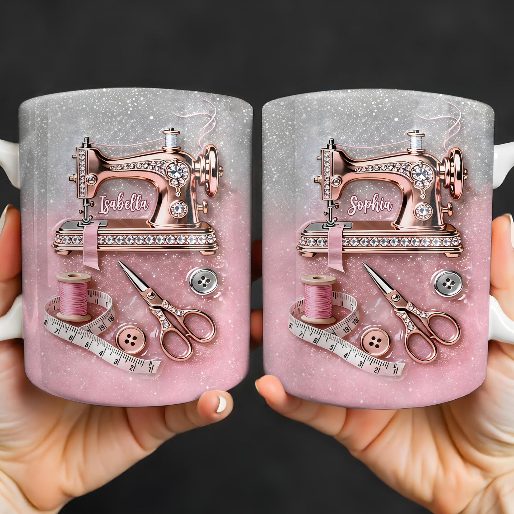 Creative Sewing My Happy Place With Sewing Machine And Scissors