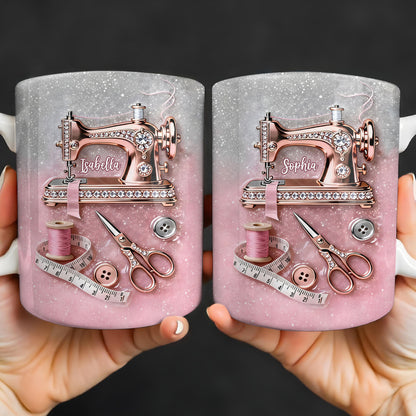 Creative Sewing My Happy Place With Sewing Machine And Scissors