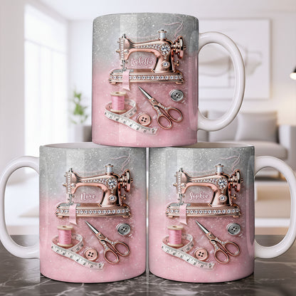 Creative Sewing My Happy Place With Sewing Machine And Scissors