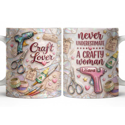 Craft Lover Made With Love Glue Gun And Scissors