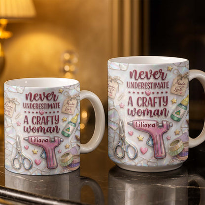 Craft Lover Made With Love Glue Gun And Scissors