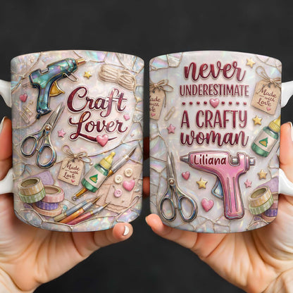 Craft Lover Made With Love Glue Gun And Scissors