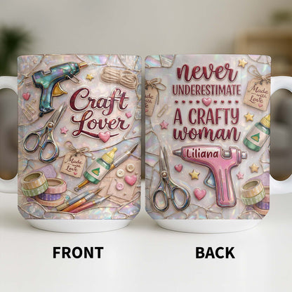 Craft Lover Made With Love Glue Gun And Scissors