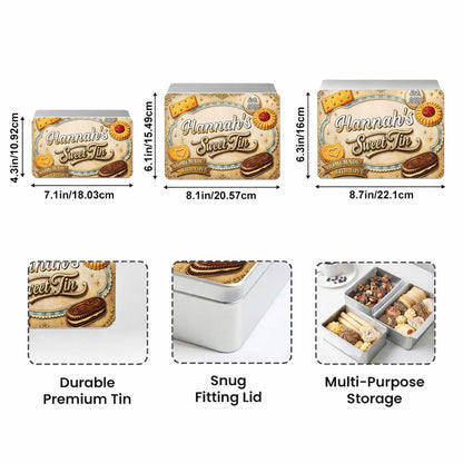 My Sweet Tin Homemade With Love Featuring Assorted Cookies And Biscuits