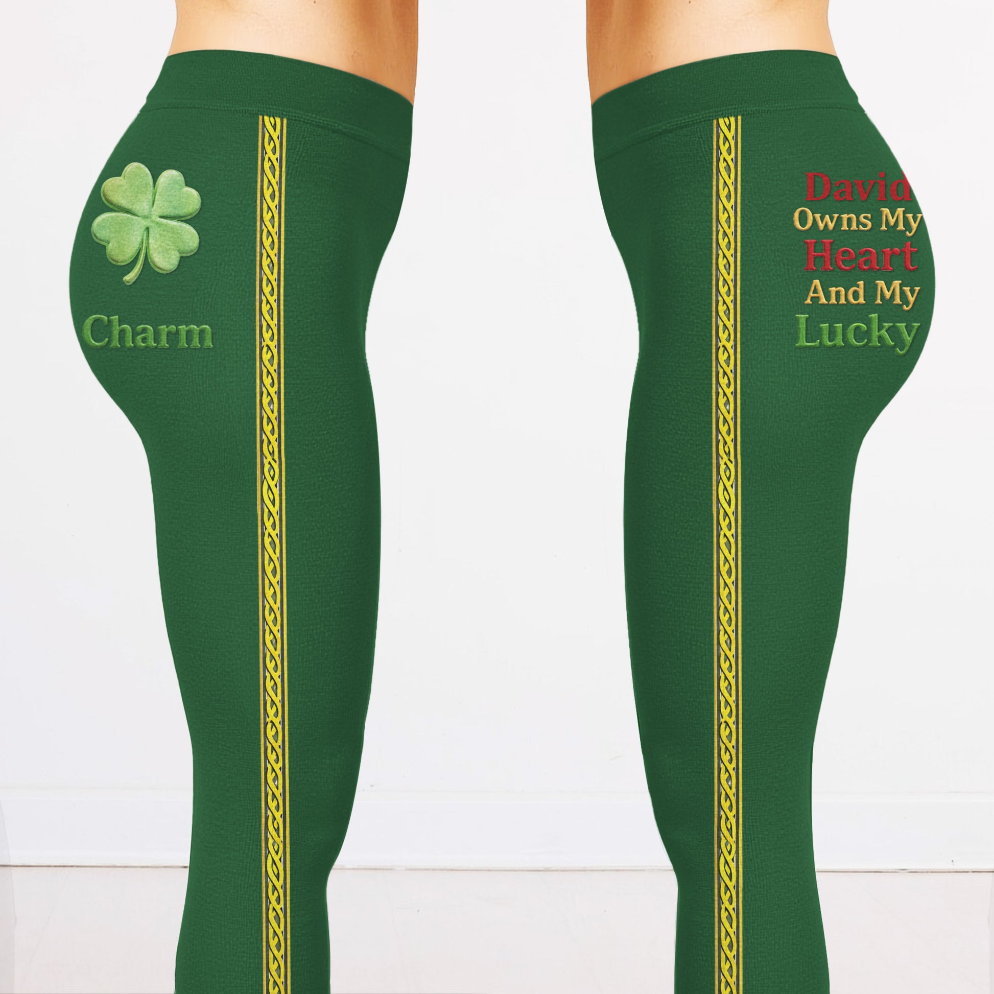 Owns My Heart And My Lucky Charm Four Leaf Clover