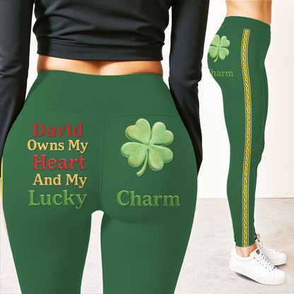 Owns My Heart And My Lucky Charm Four Leaf Clover