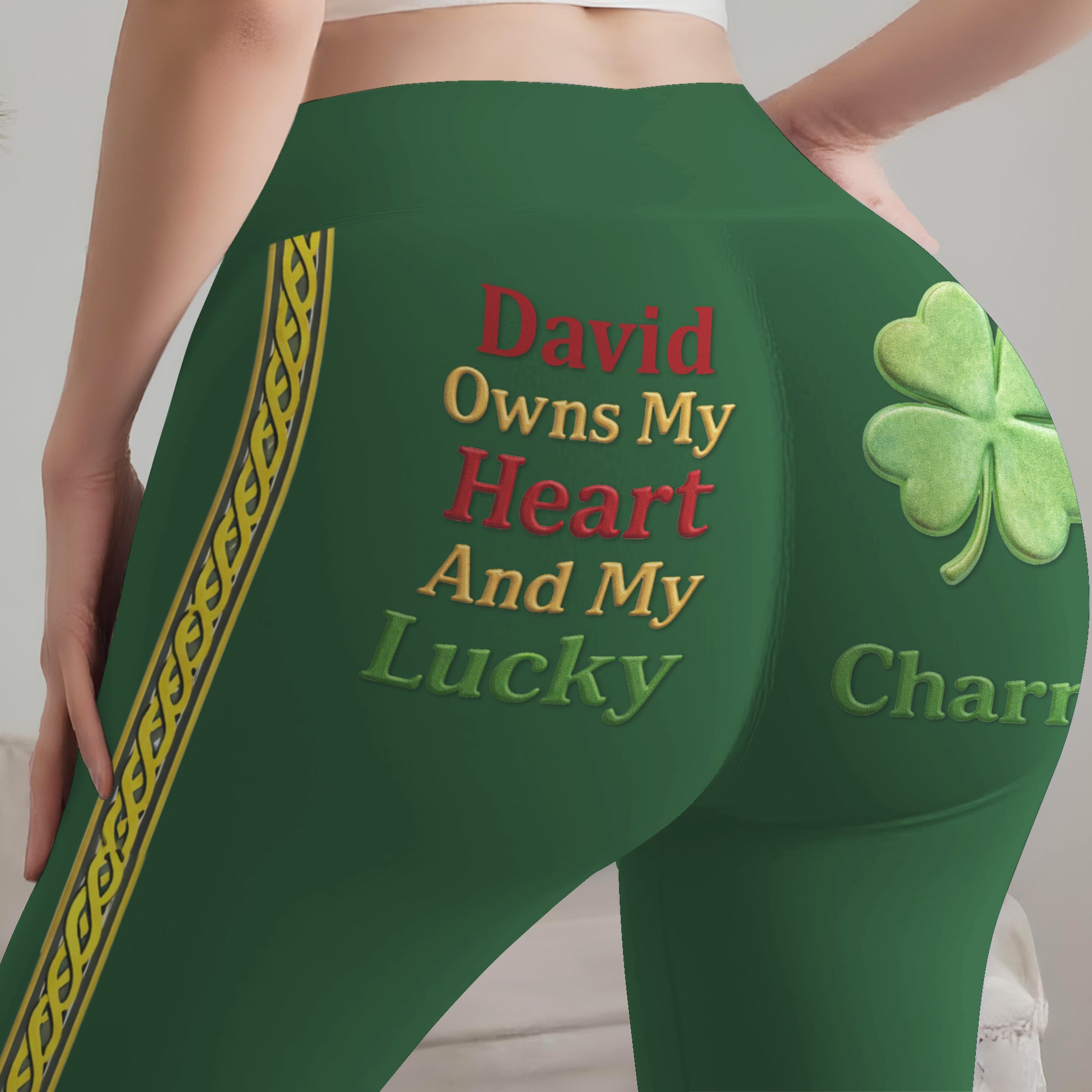 Owns My Heart And My Lucky Charm Four Leaf Clover