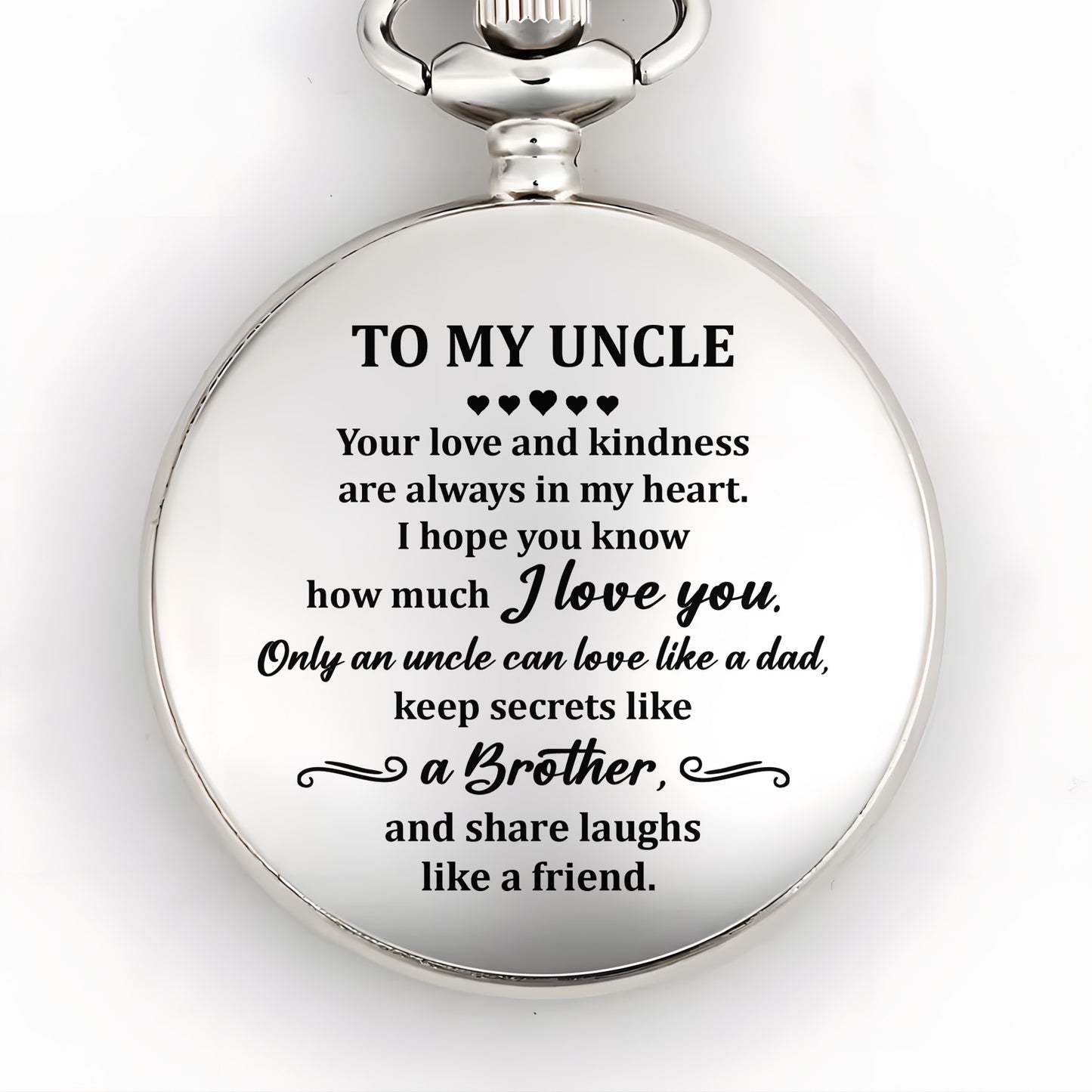 To My Uncle Your Love And Kindness Hearts And Swirls