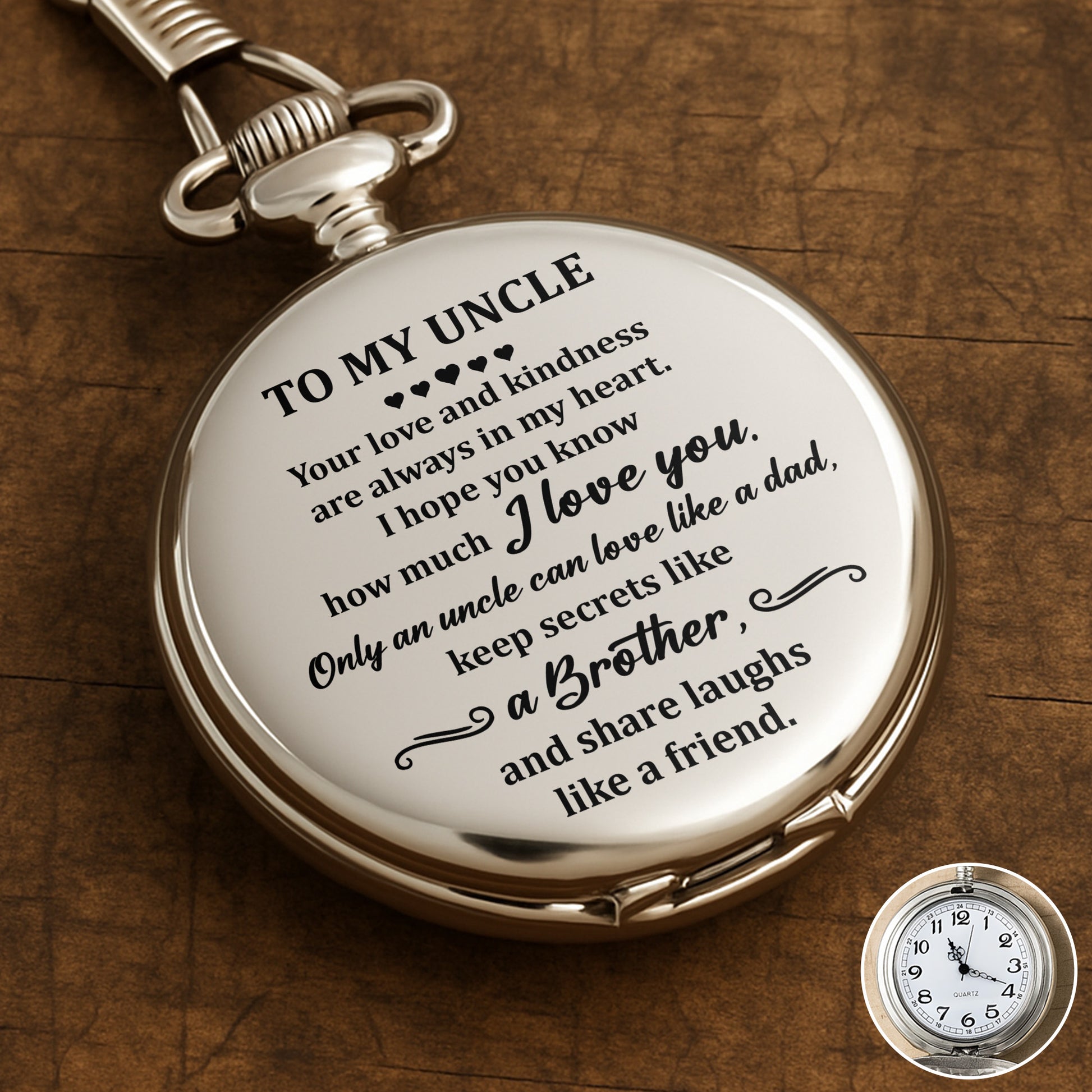 To My Uncle Your Love And Kindness Hearts And Swirls