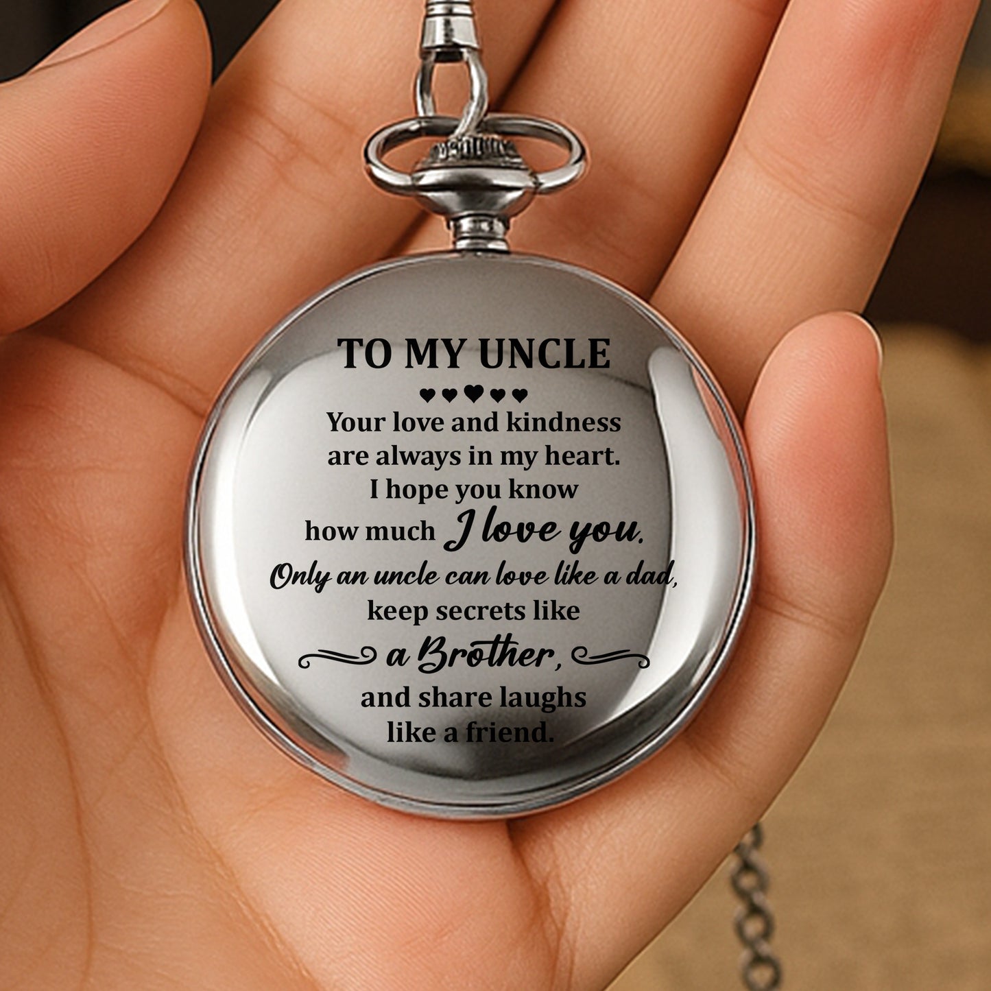 To My Uncle Your Love And Kindness Hearts And Swirls