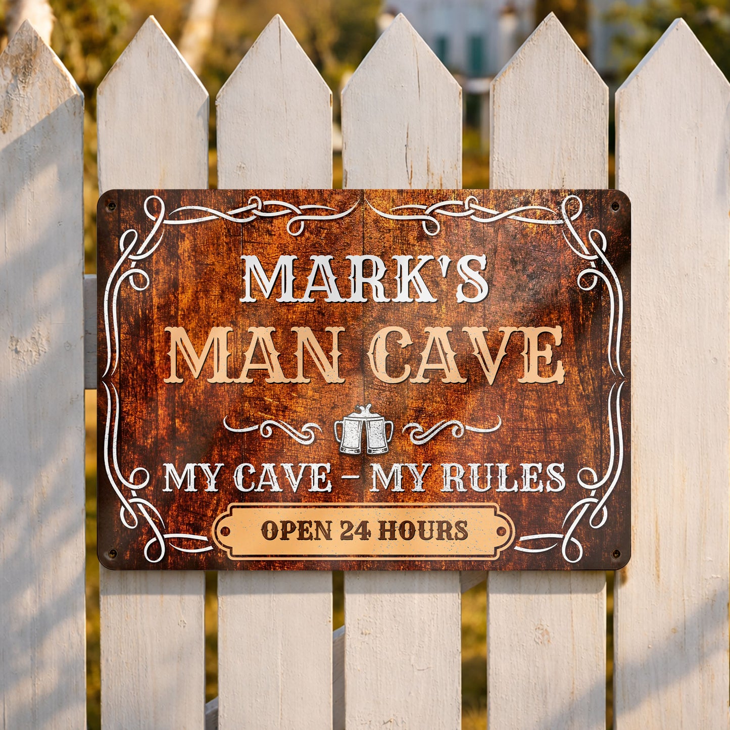 My Cave My Rules Open 24 Hours Man Cave