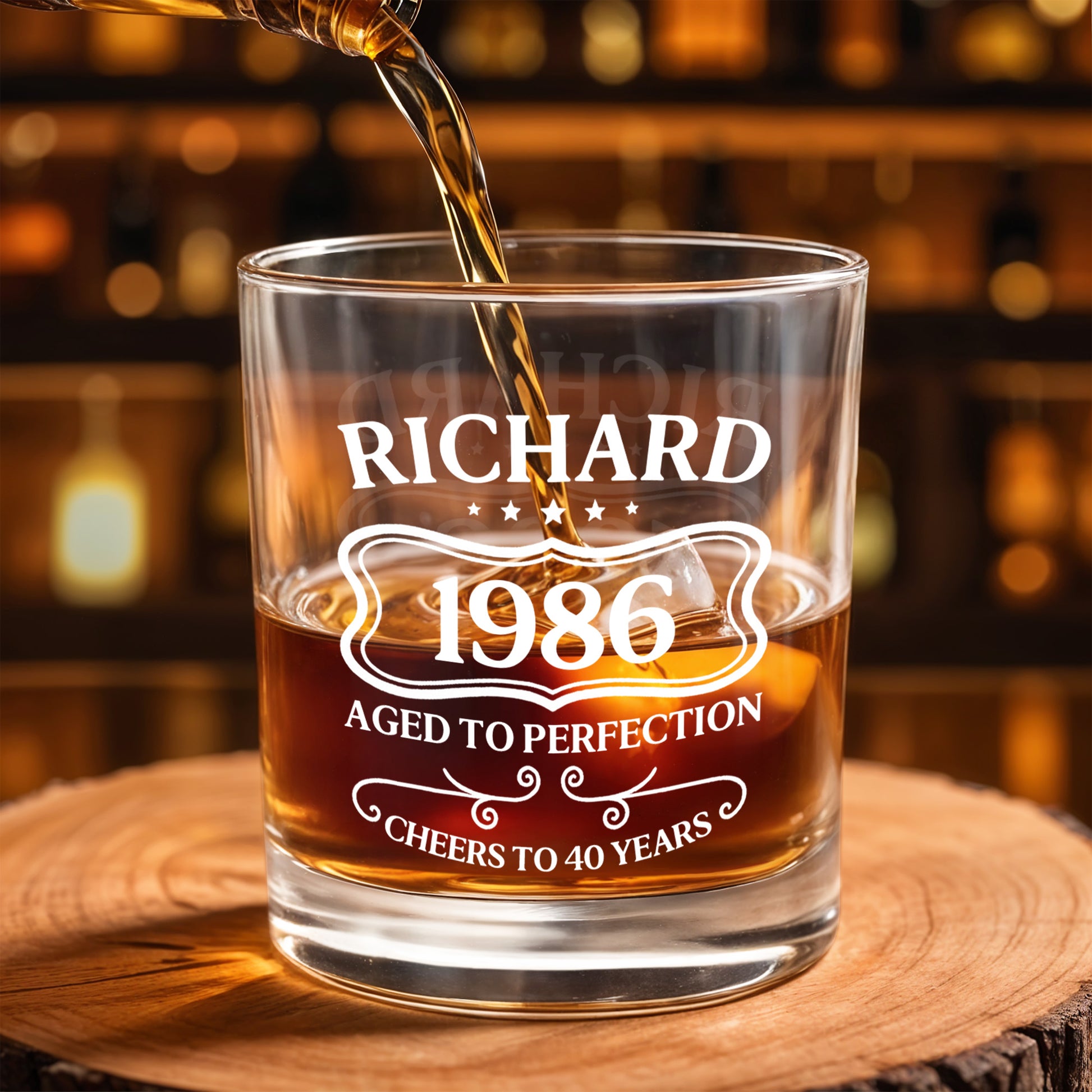 Aged To Perfection Cheers To Many Years, Banner And Stars