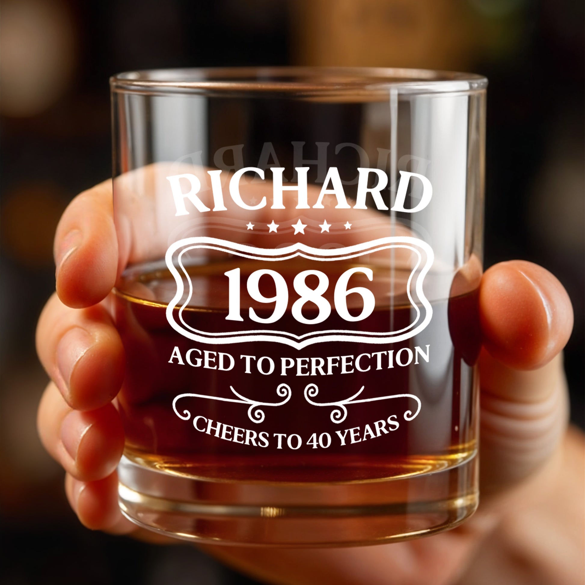 Aged To Perfection Cheers To Many Years, Banner And Stars