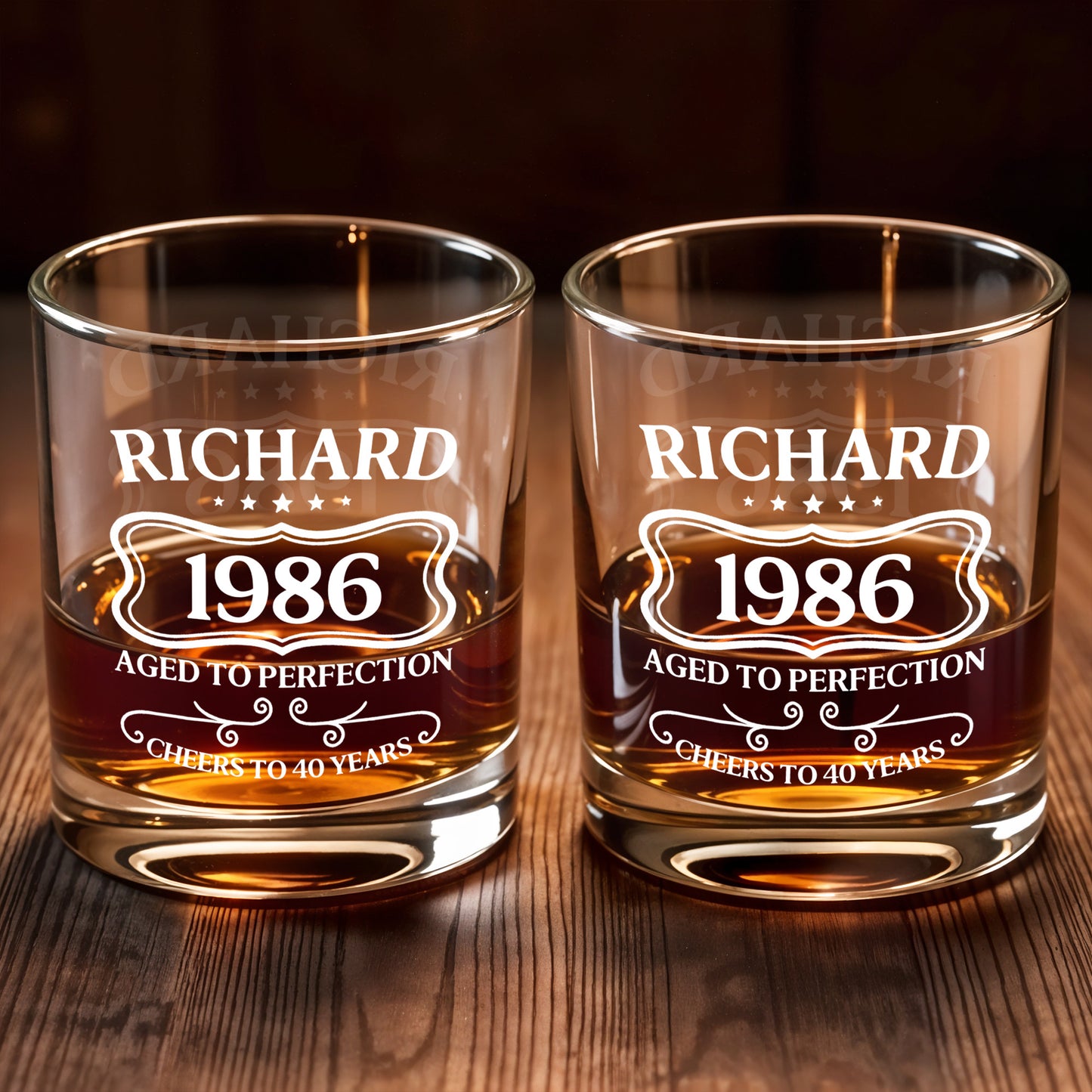 Aged To Perfection Cheers To Many Years, Banner And Stars