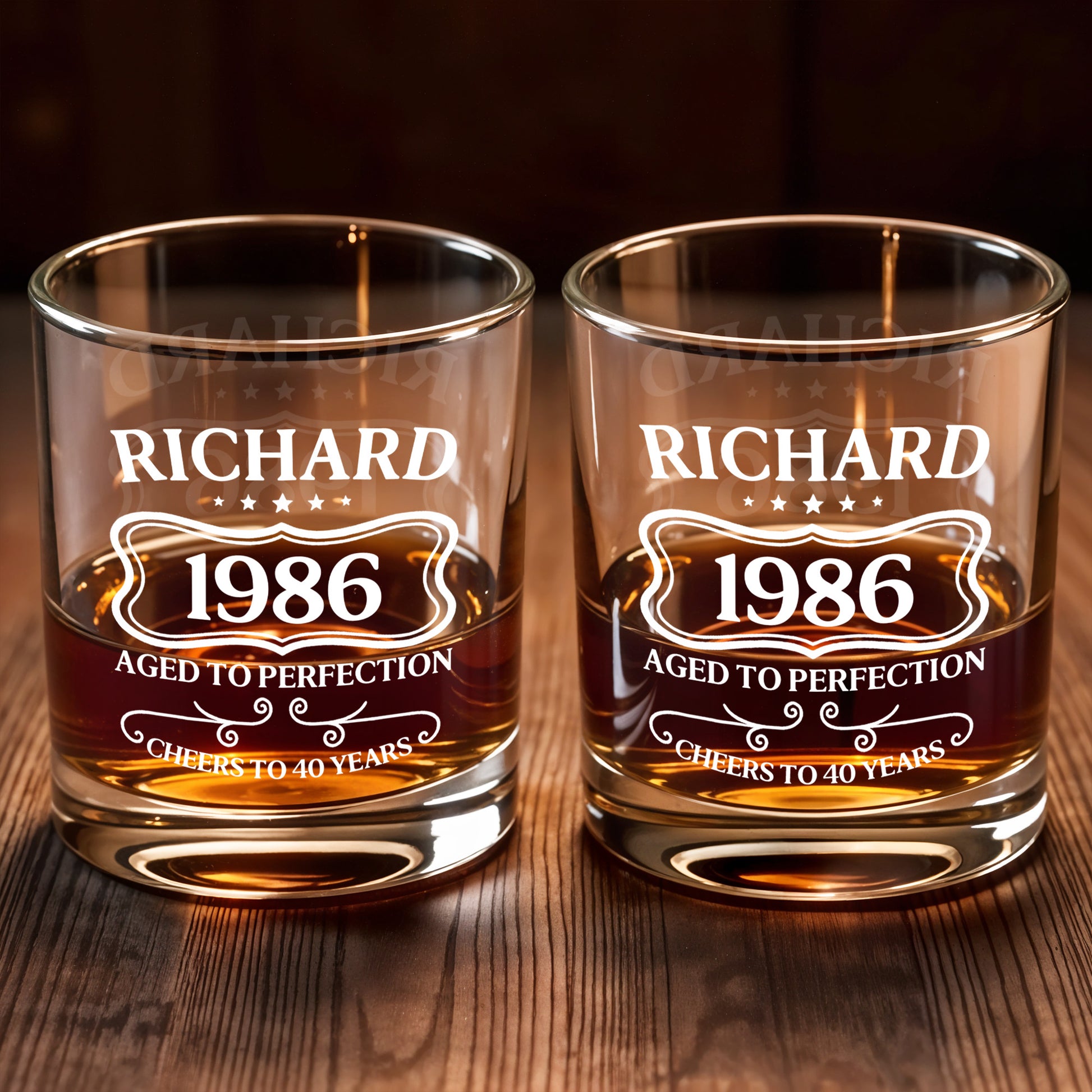 Aged To Perfection Cheers To Many Years, Banner And Stars