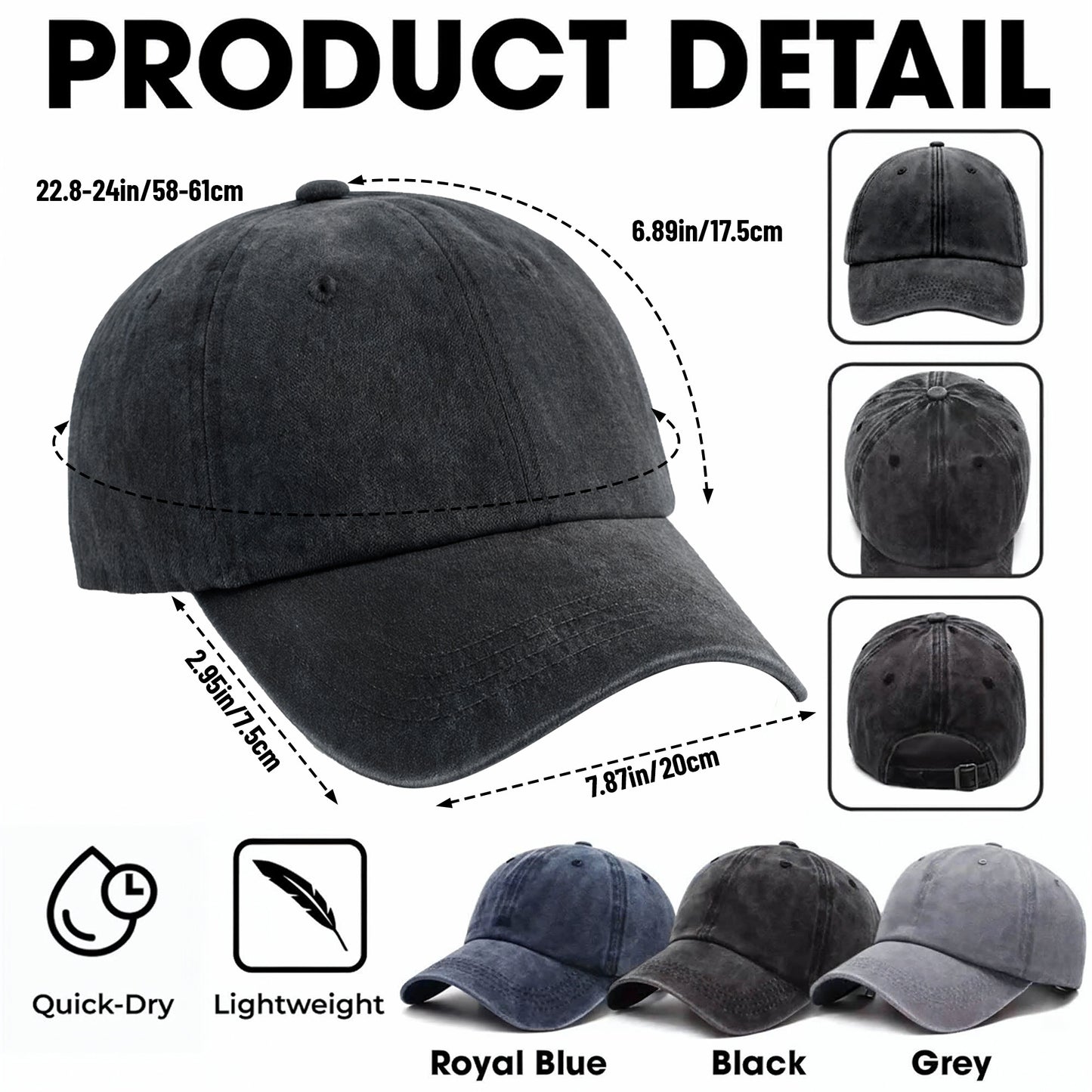 Not Old But Classic Limited Edition Personalized Wings Shield - Personalized Custom Washed Denim Cap - HIM034_WDCAP