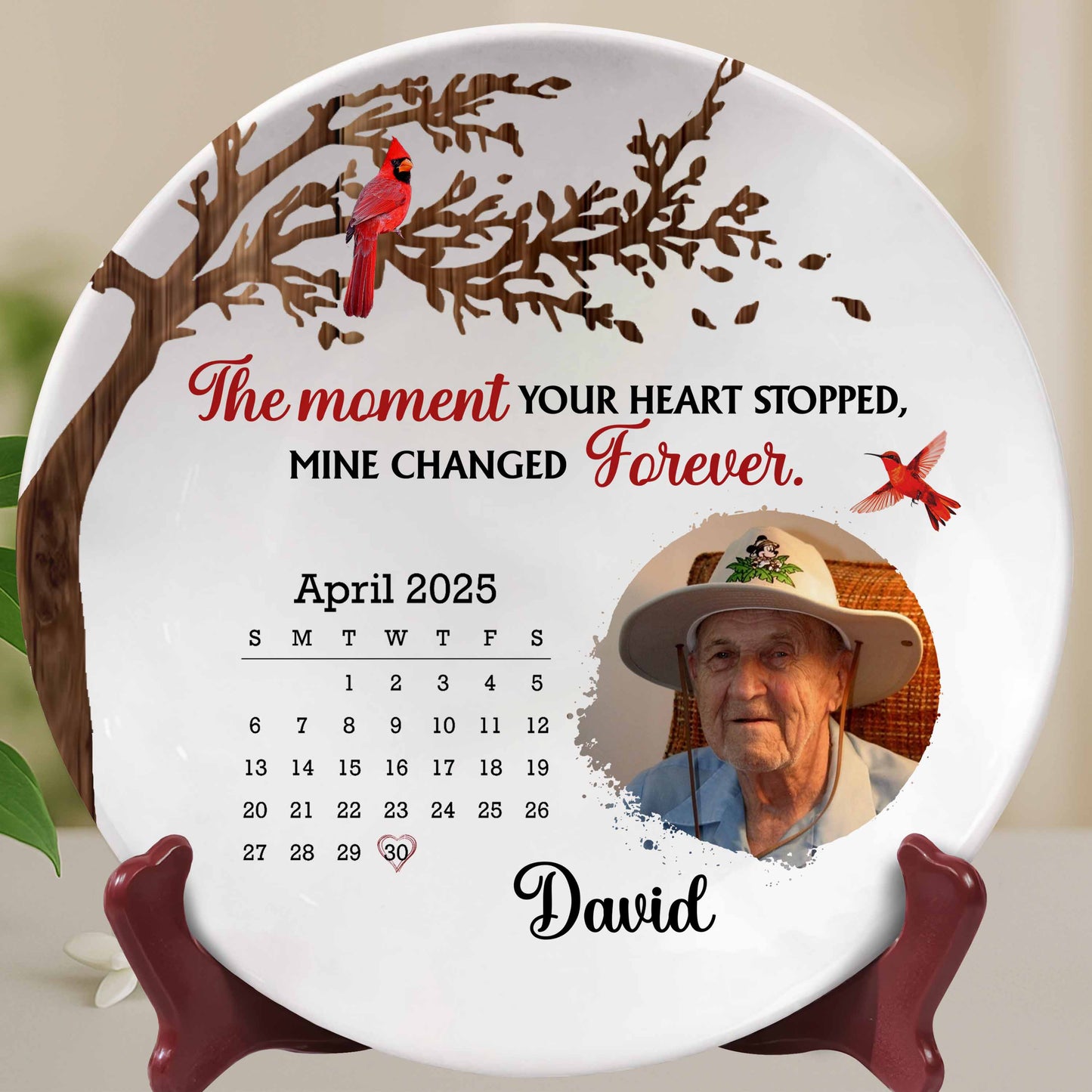 The Moment Your Heart Stopped, Mine Changed Forever, Bird and Tree Branches