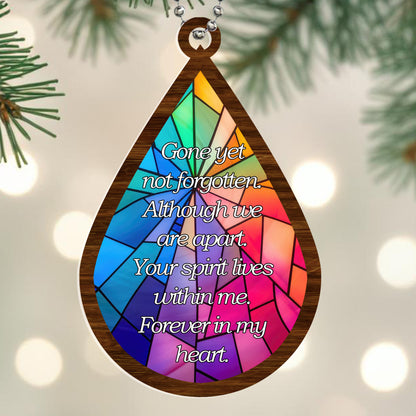 Gone Yet Not Forgotten, Your Spirit Lives Forever Acrylic Ornament