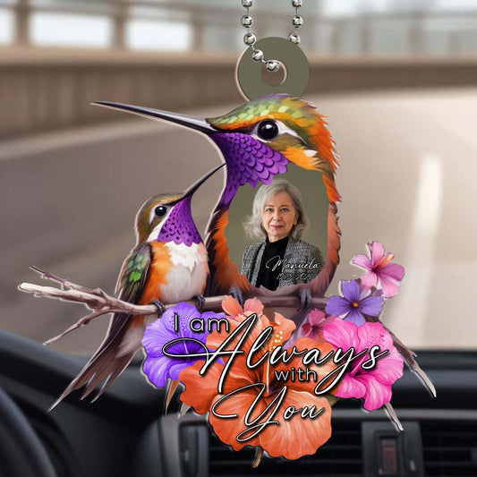 I am Always with You Colorful Hummingbird Design