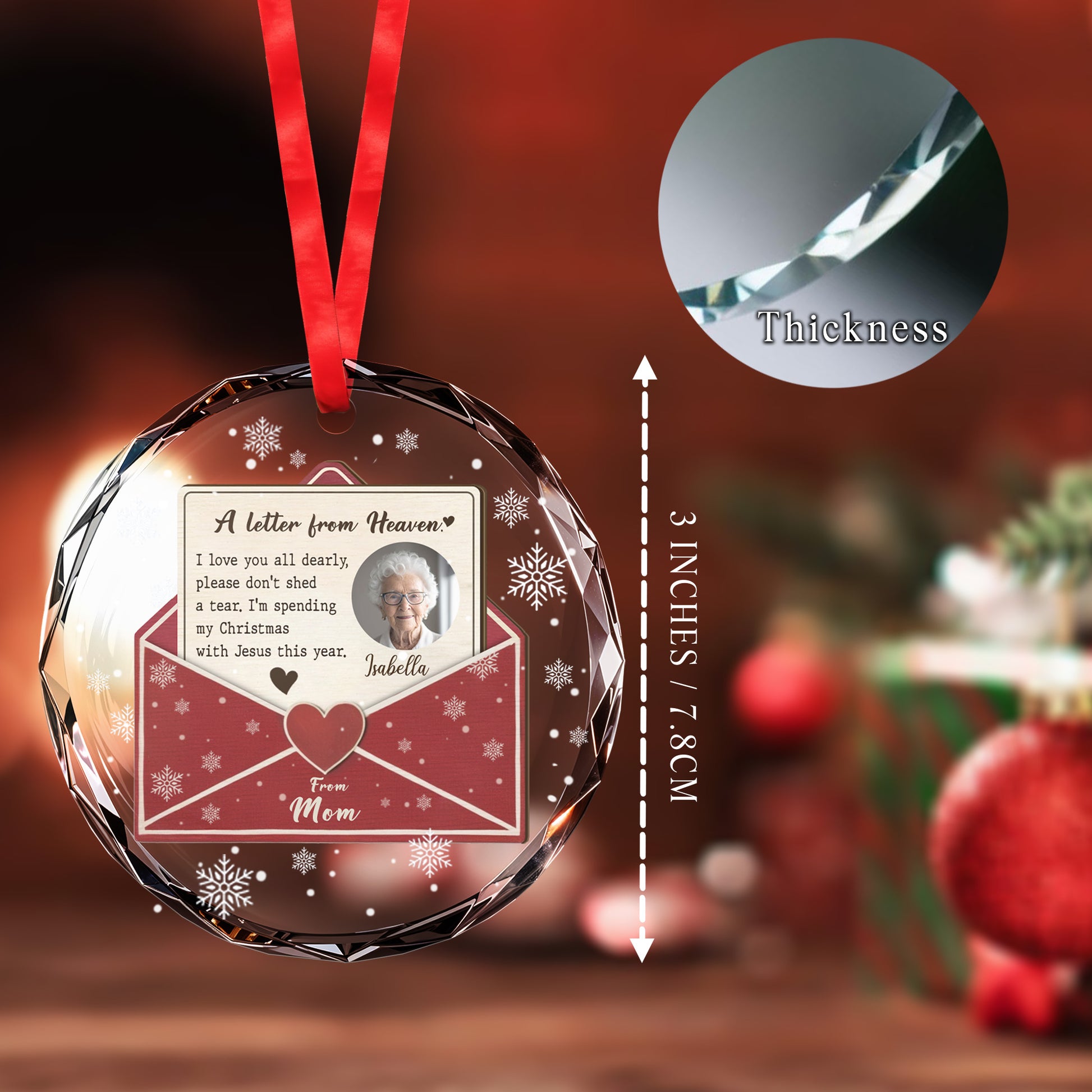 A Letter From Heaven Christmas With Jesus Ornament