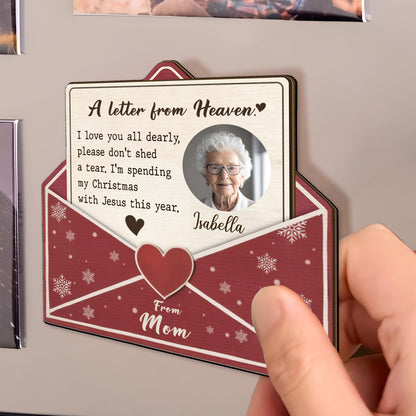 A Letter From Heaven Memorial Christmas Magnet