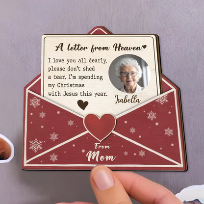 A Letter From Heaven Memorial Christmas Magnet