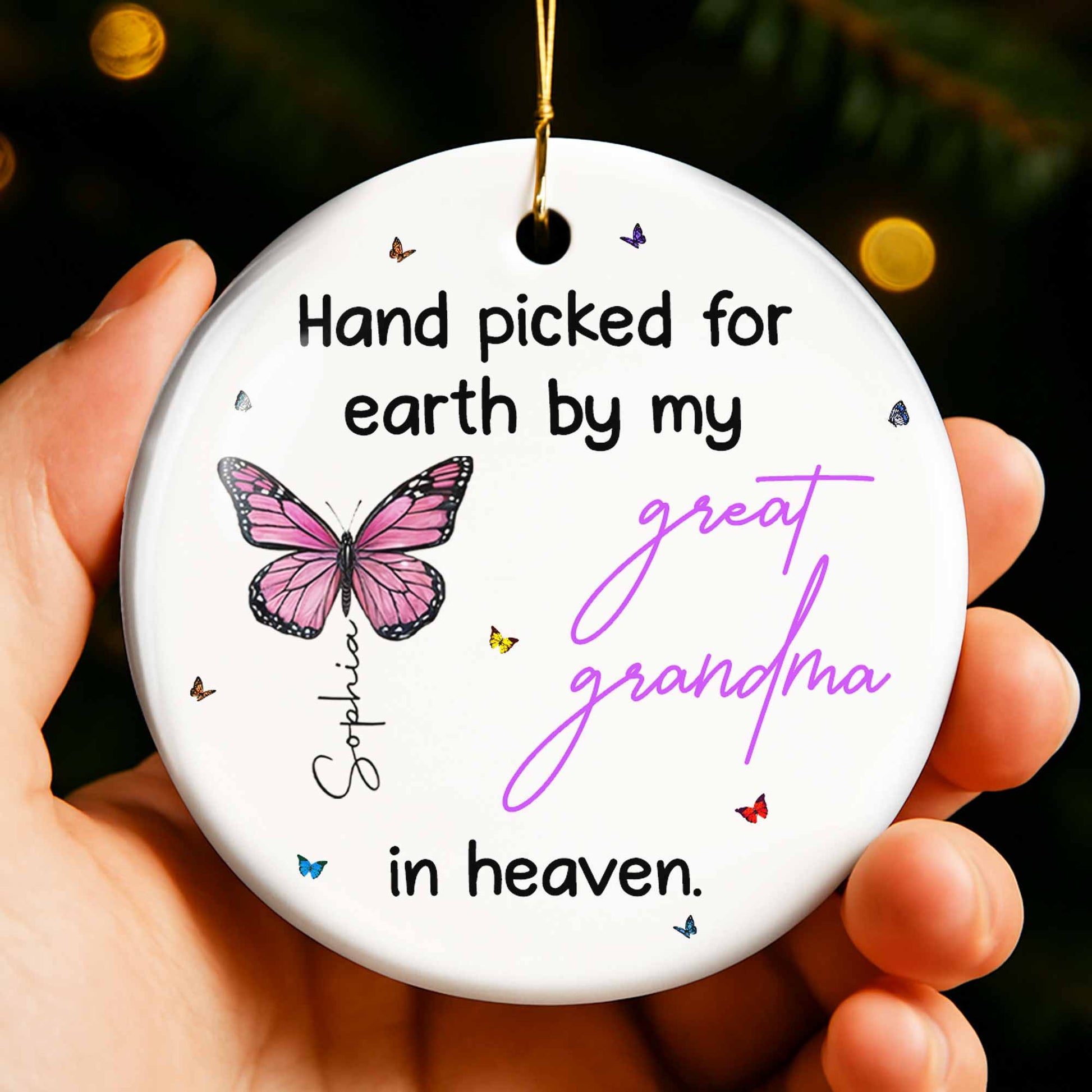 Hand Picked For Earth By My Great Grandma, Butterfly