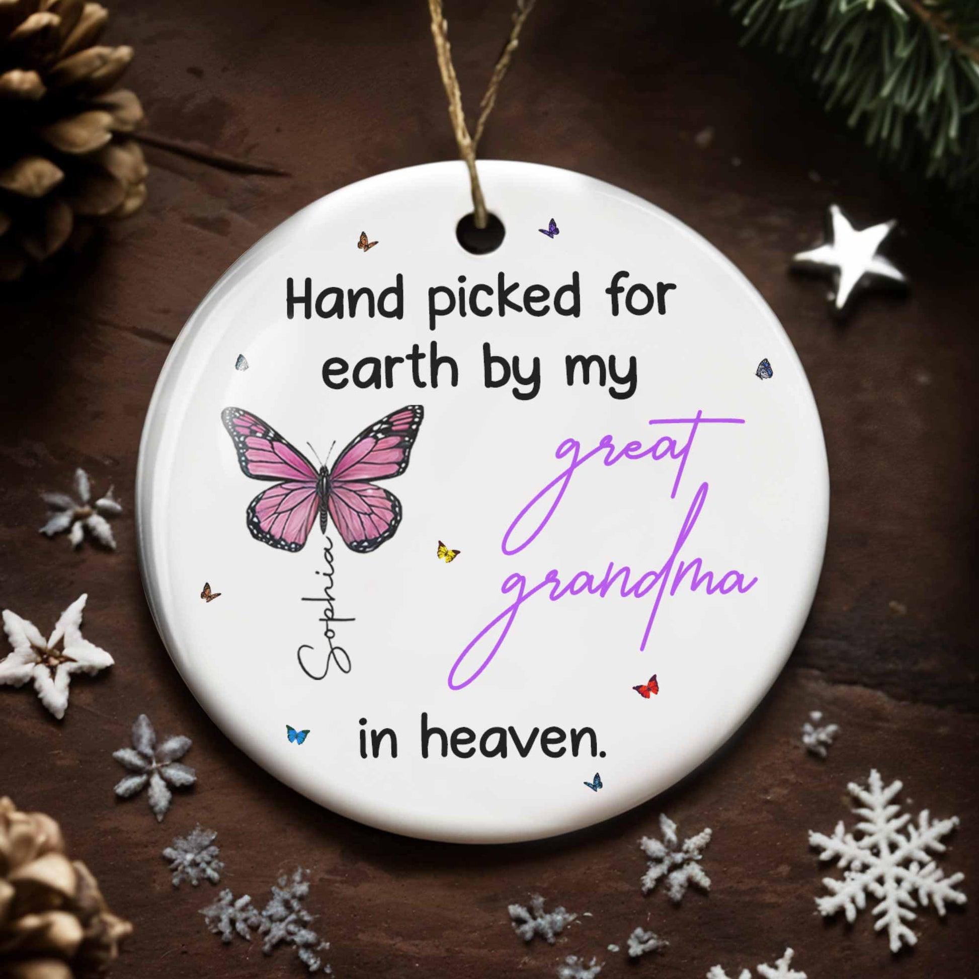 Hand Picked For Earth By My Great Grandma, Butterfly