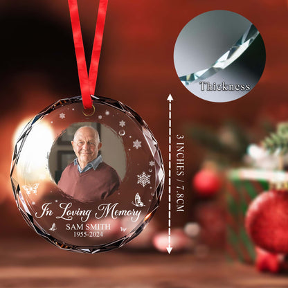 In Loving Memory Glass Ornament