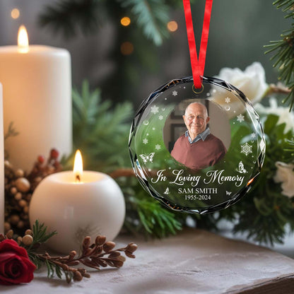 In Loving Memory Glass Ornament