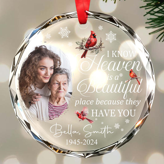 Heaven Is A Beautiful Place Quote Ornament