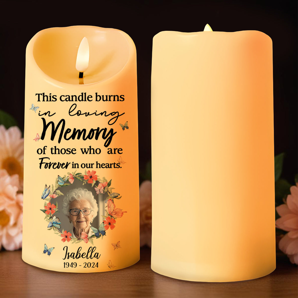 Loving Memory Forever In Our Hearts Candle