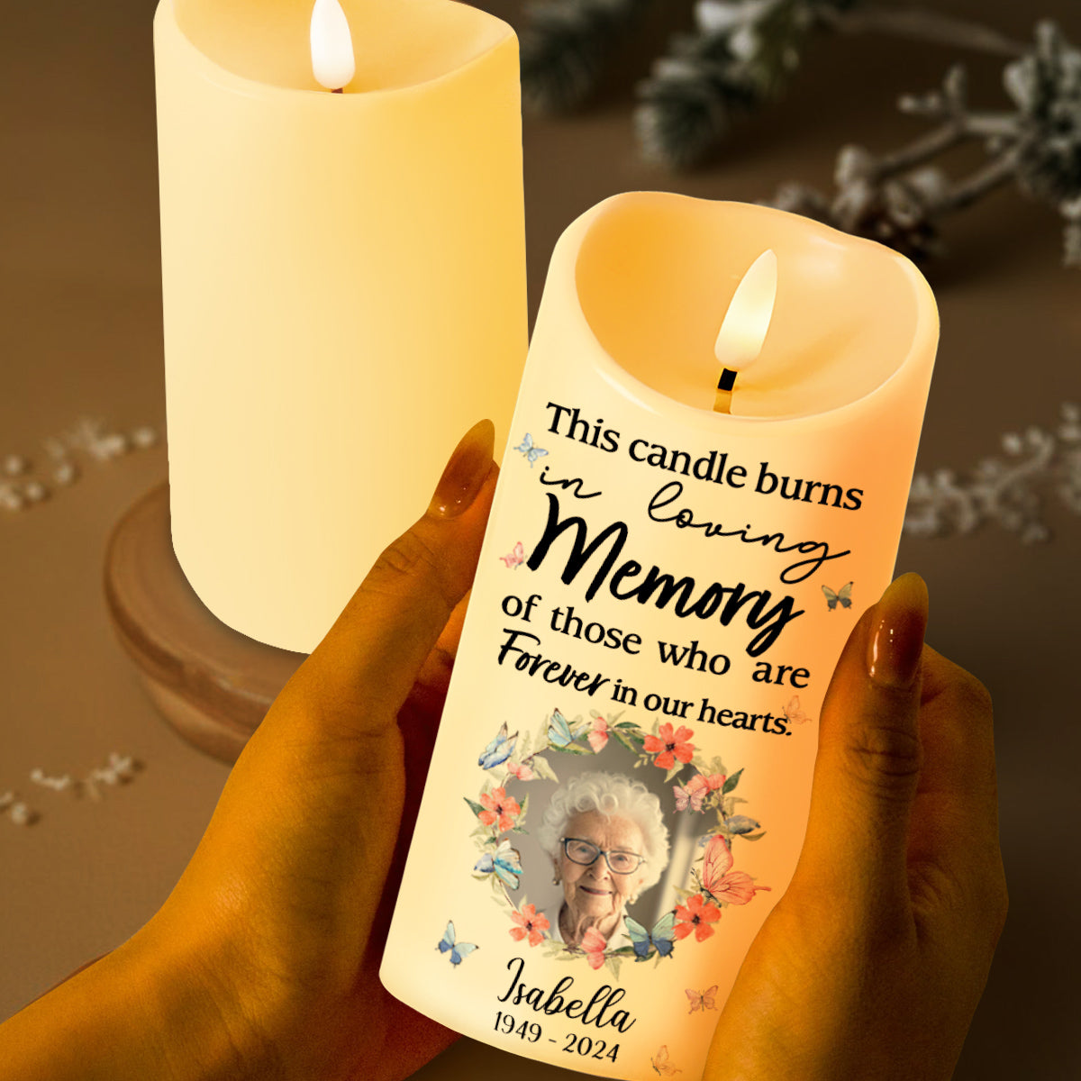 Loving Memory Forever In Our Hearts Candle