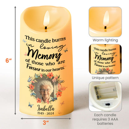 Loving Memory Forever In Our Hearts Candle