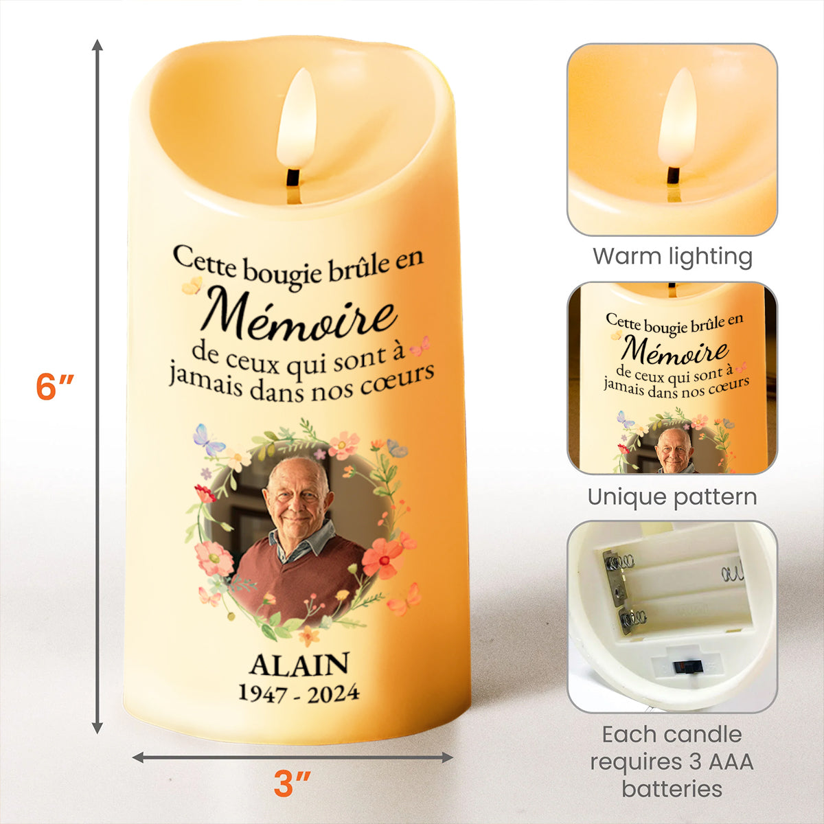 Lighting Up Memories LED Candle For Memorials And Celebrations