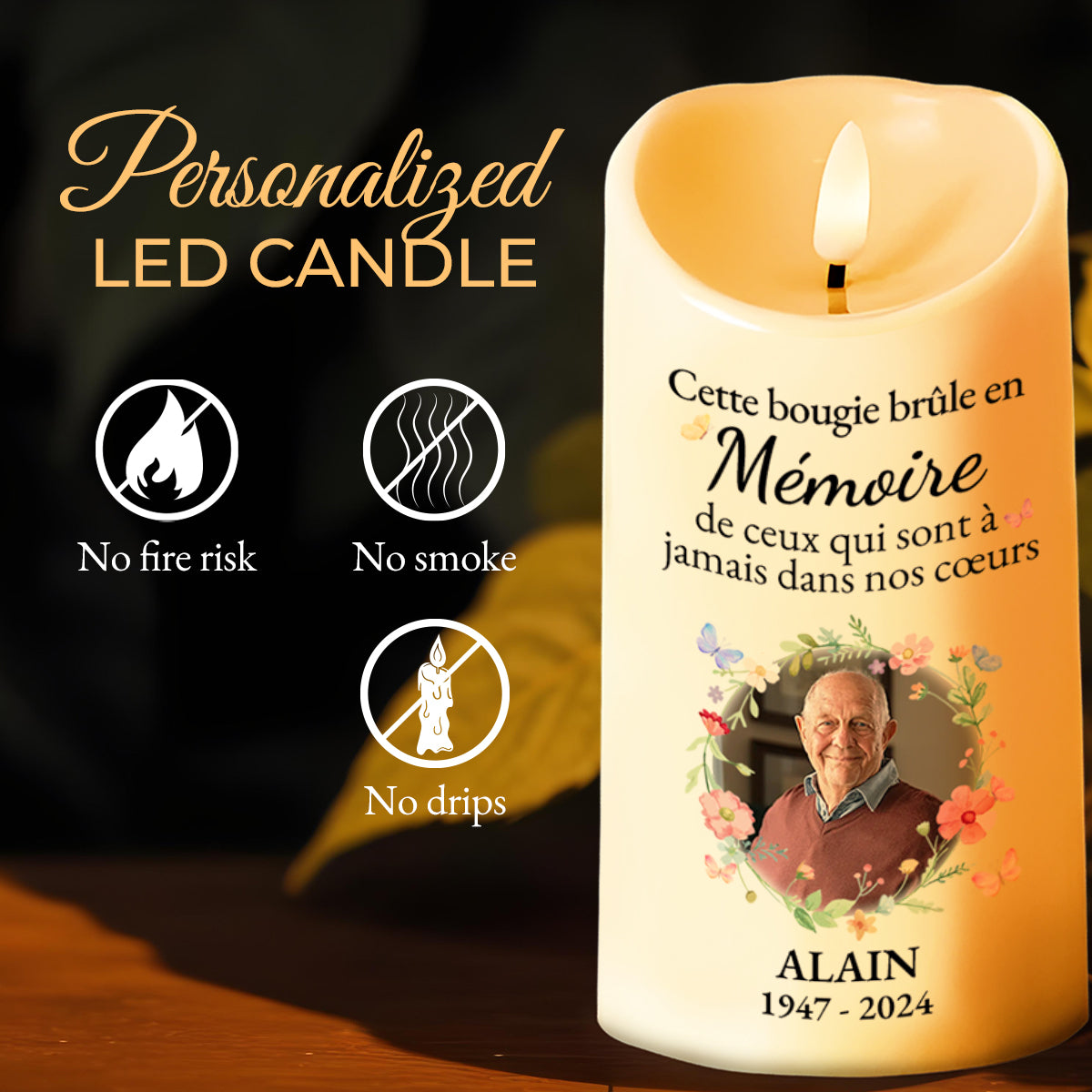 Lighting Up Memories LED Candle For Memorials And Celebrations