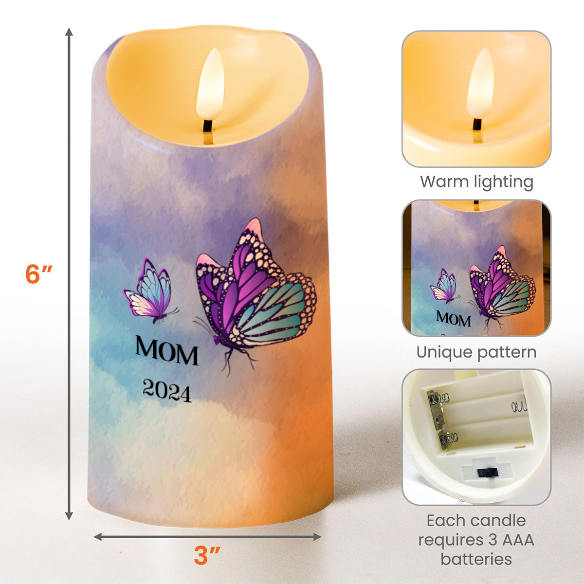 Loving Memory Light, Always With You Butterfly Design