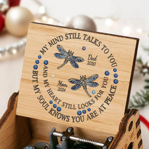 My Soul Knows You Are At Peace With Blue Dragonflies