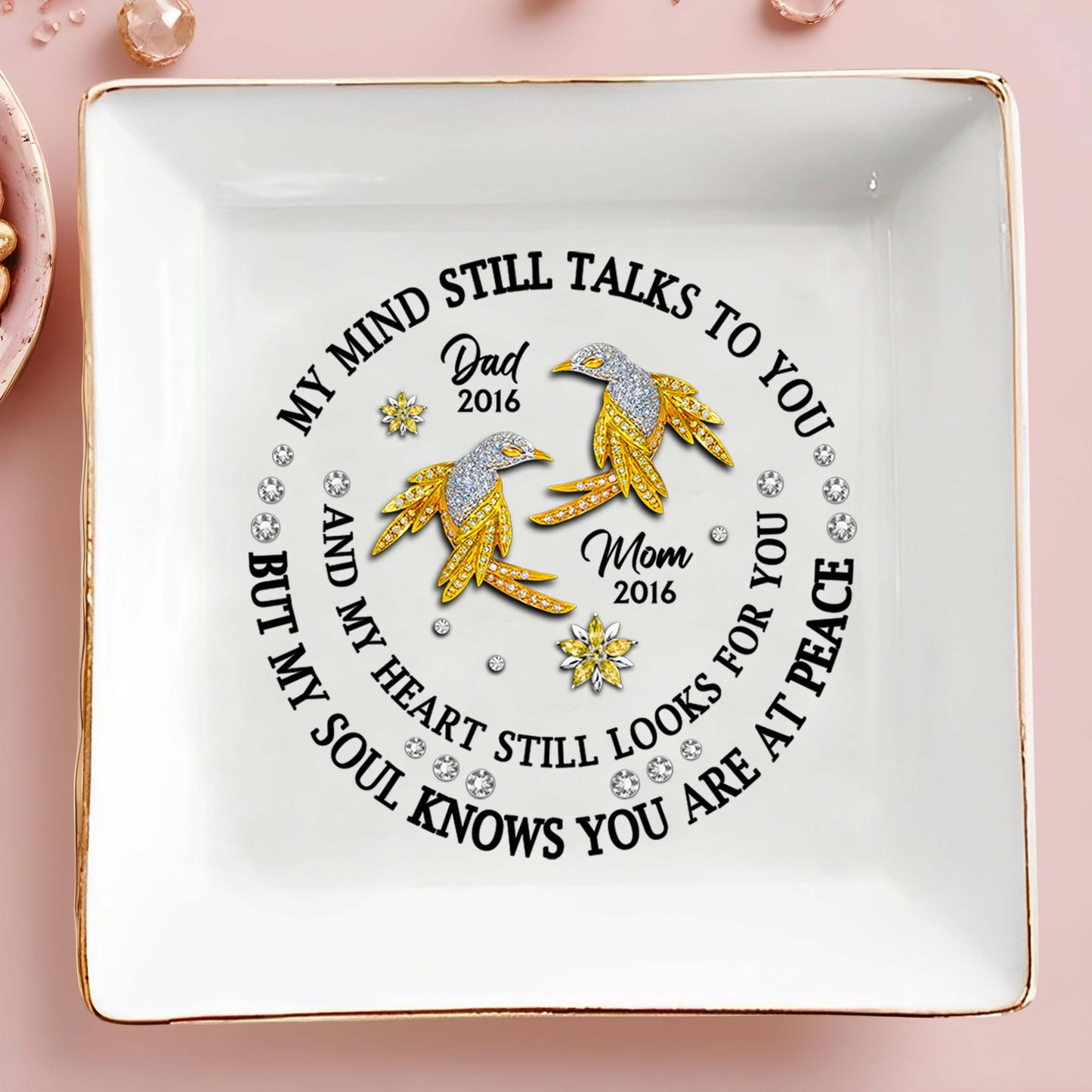 My Mind Still Talks To You Peaceful Bird And Flower Design