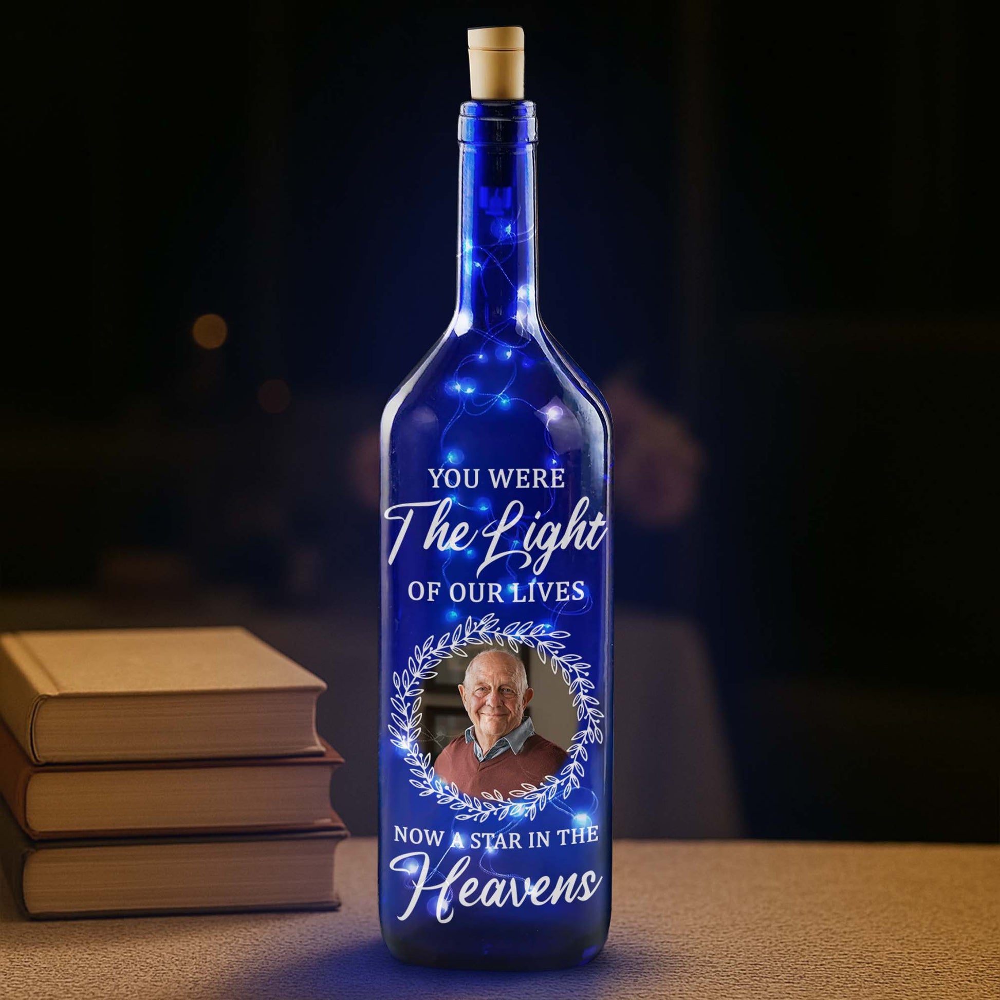 You Were The Light Of Our Lives, Star and Wreath Design