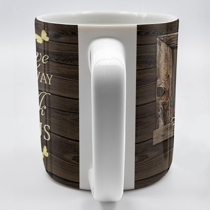 Those We Love Don't Go Away, Wooden Heart Butterfly Design