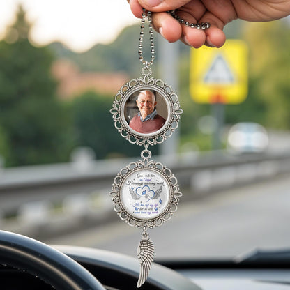 God Made Him, His Wings Caught My Heart, Angel Wing Pendant Charm