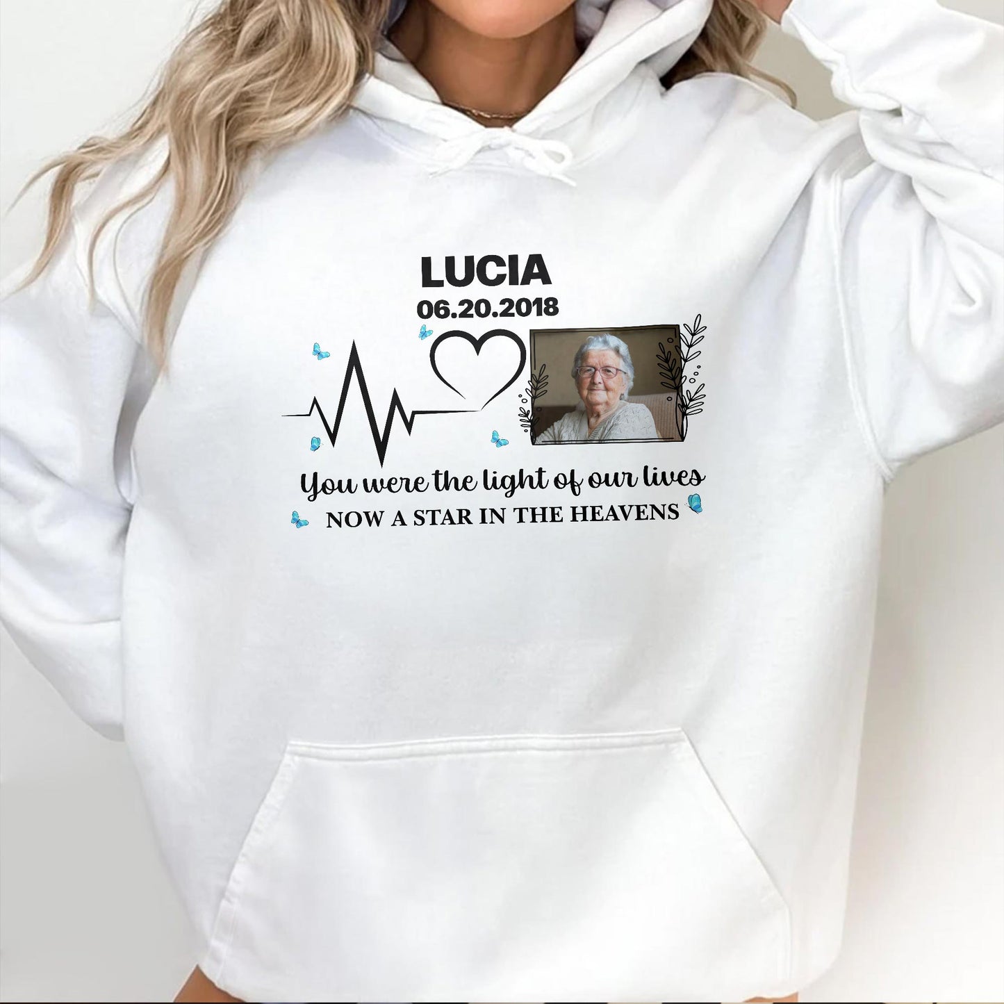 You Were The Light Of Our Lives, Now A Star In The Heavens, Heartbeat And Butterflies