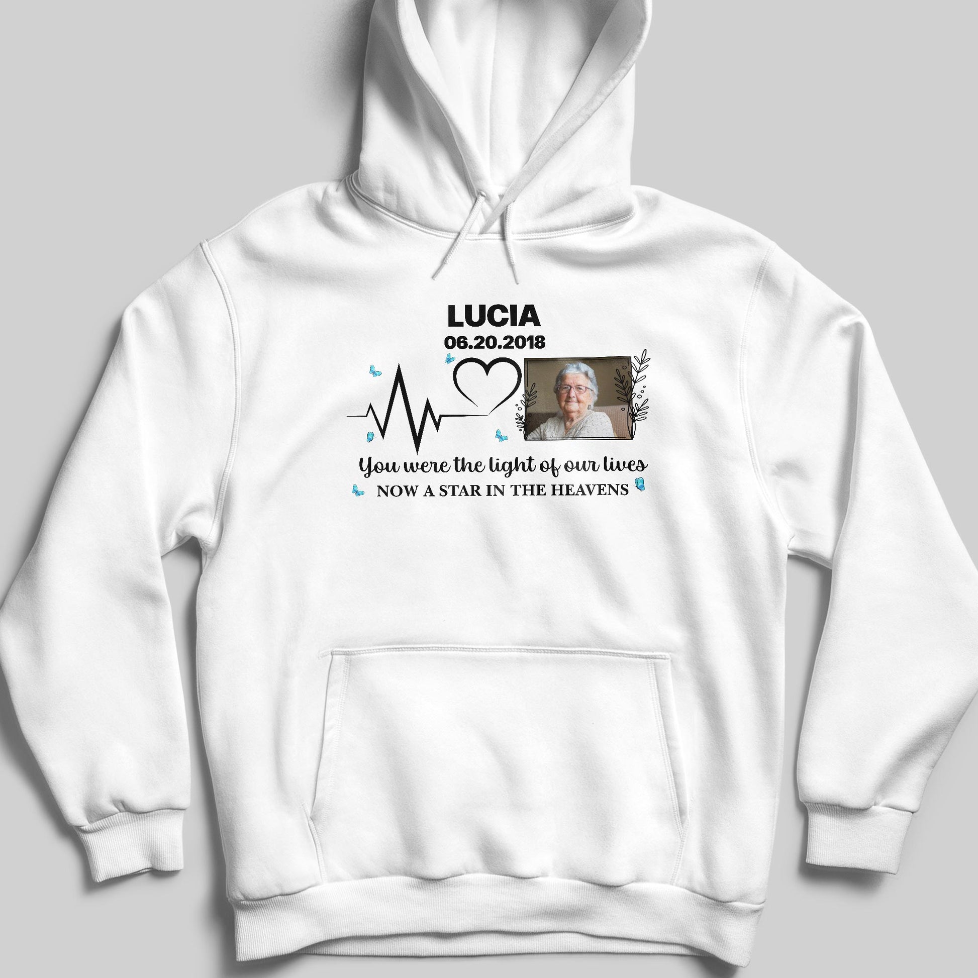 You Were The Light Of Our Lives, Now A Star In The Heavens, Heartbeat And Butterflies